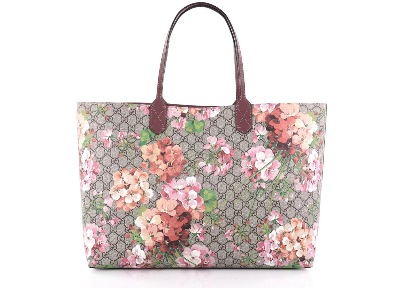 Gucci Reversible Tote GG Blooms Large Antique Rose