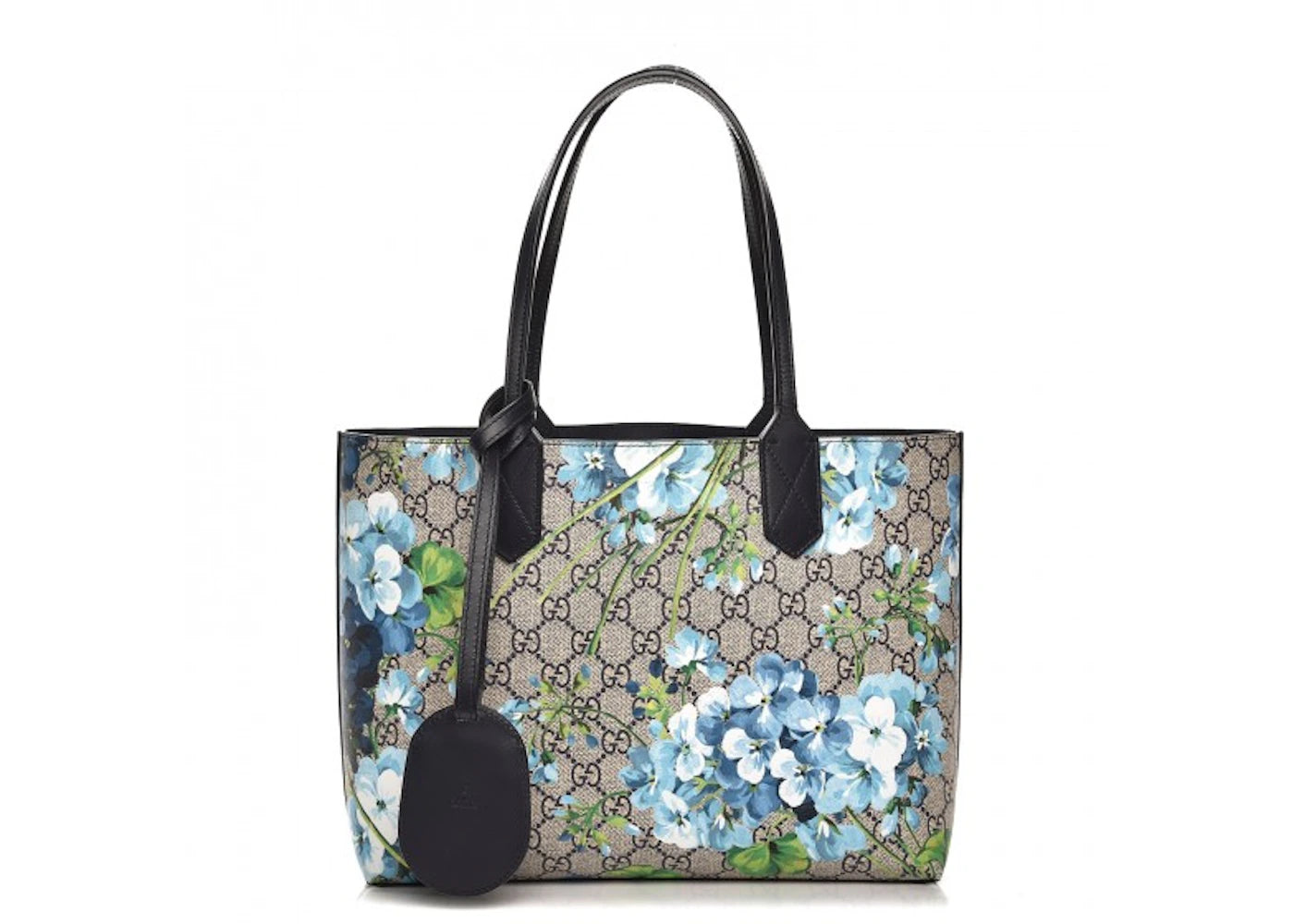 Gucci Reversible Tote Blooms GG Small Blue/Beige/White/Green