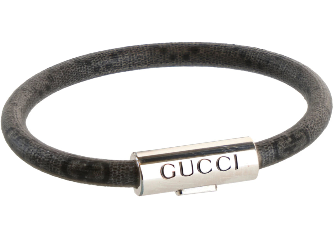 Gucci Trademark GG Supreme Bracelet Silver