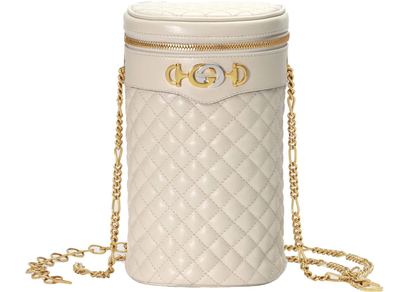 Gucci Trapuntata Belt Bag Pouch Quilted White