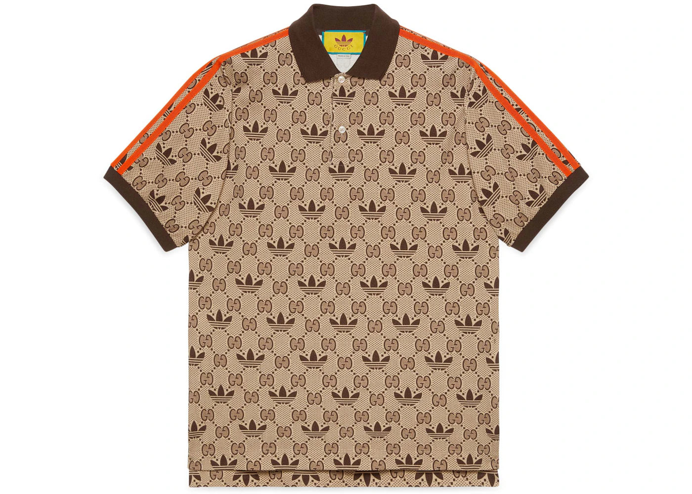 Gucci Trefoil Polo Shirt Beige