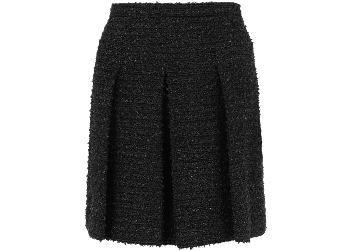 Gucci Tweed Flared Mini Skirt Black