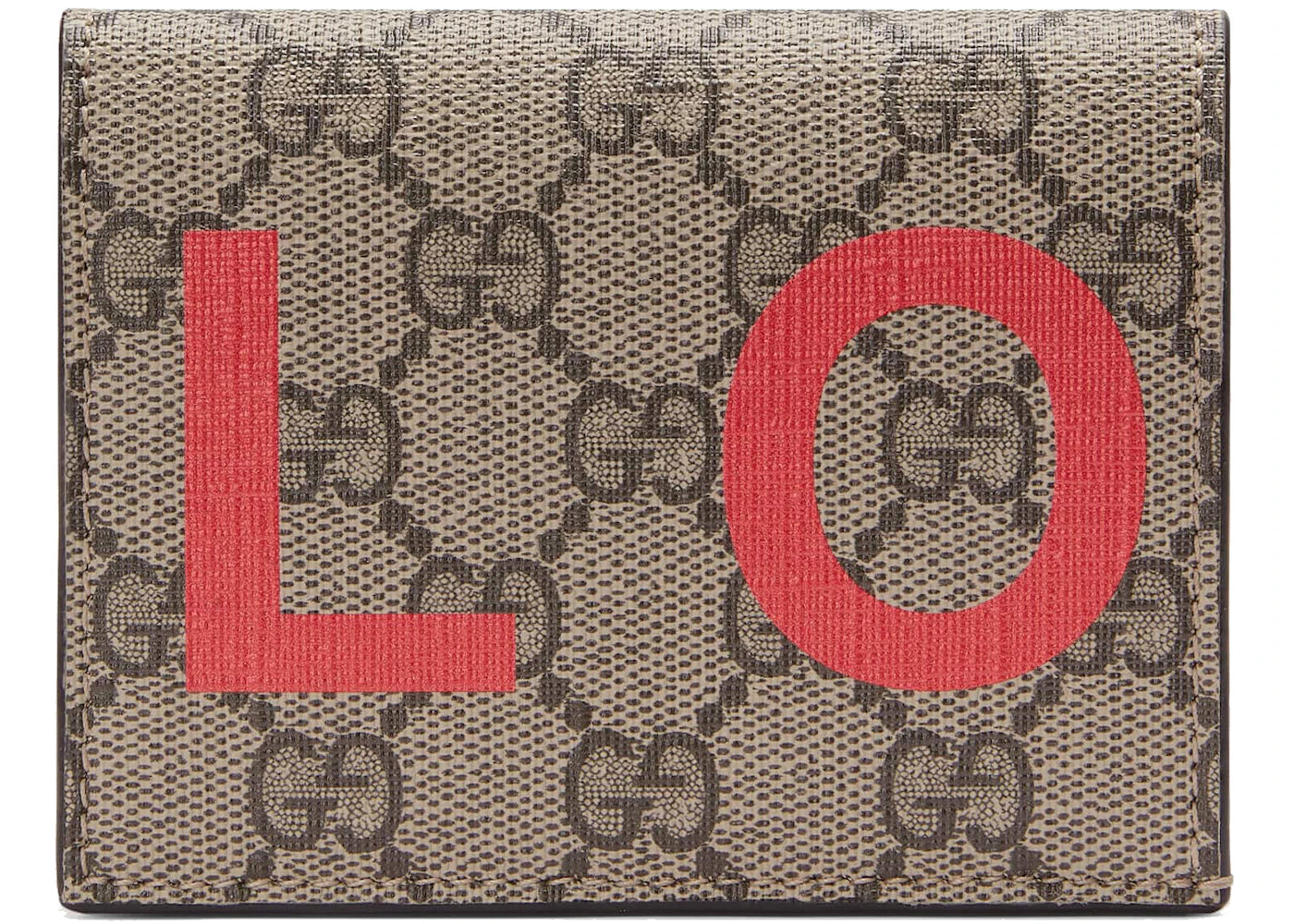Gucci Valentine's Day Card Case GG Supreme Beige/Ebony