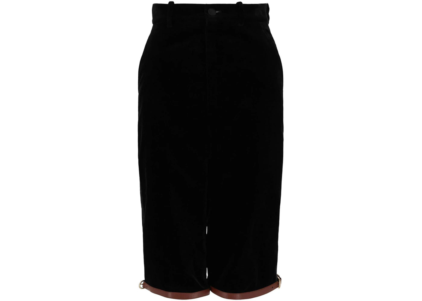 Gucci Velvet Riding Shorts Black