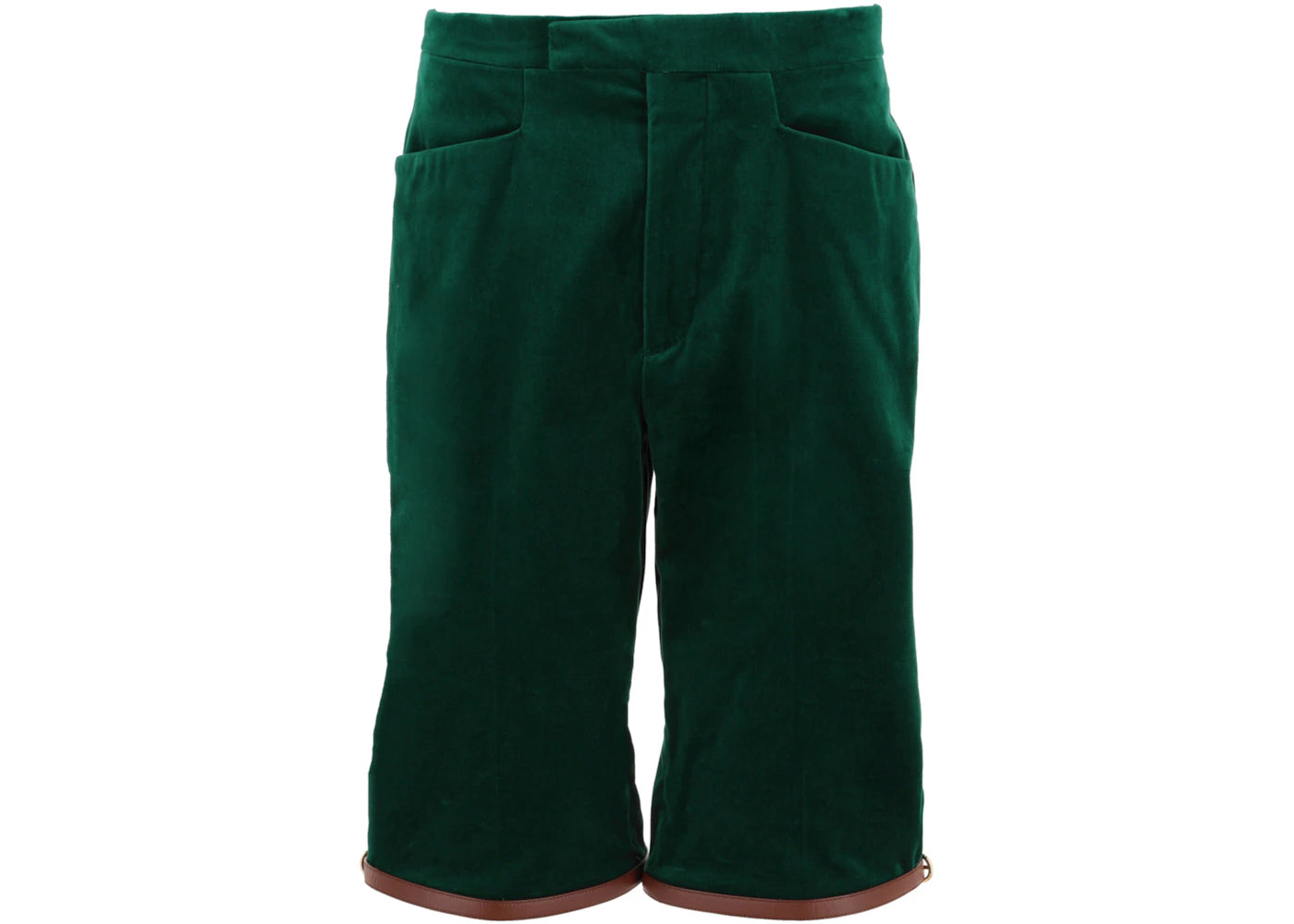 Gucci Velvet Shorts Green