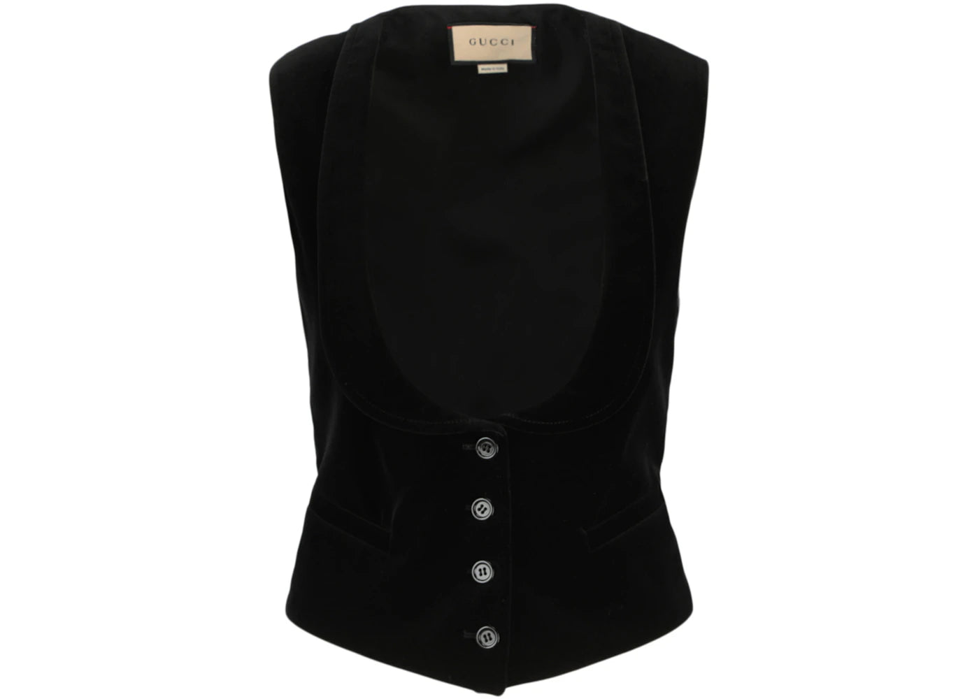 Gucci Velvet Vest Black