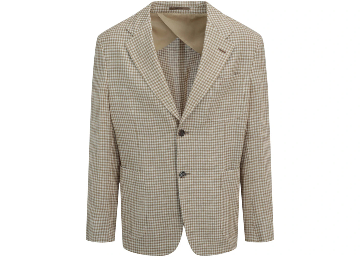 Gucci Vichy Linen Blazer Cream