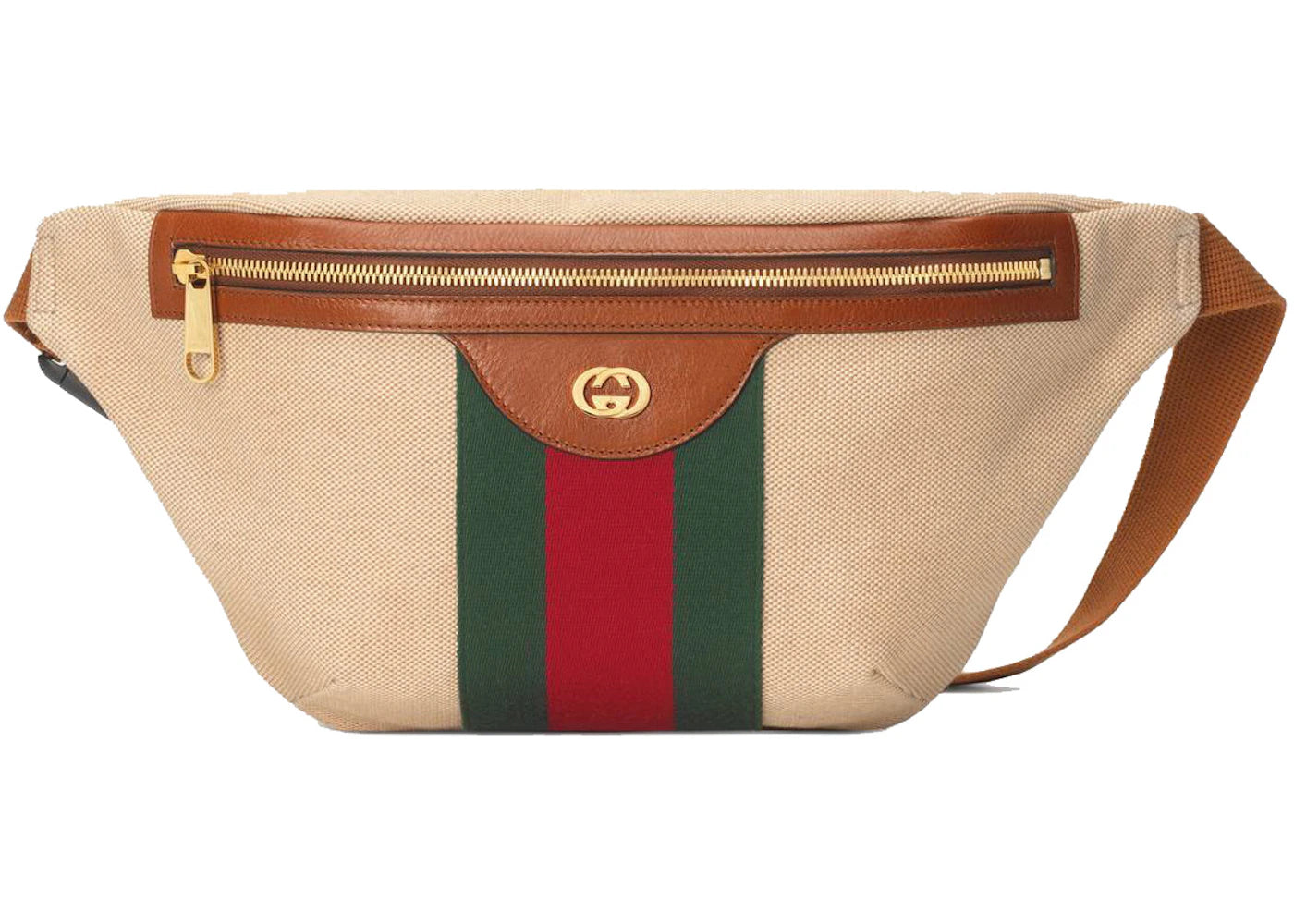 Gucci Vintage Belt Bag Canvas Beige