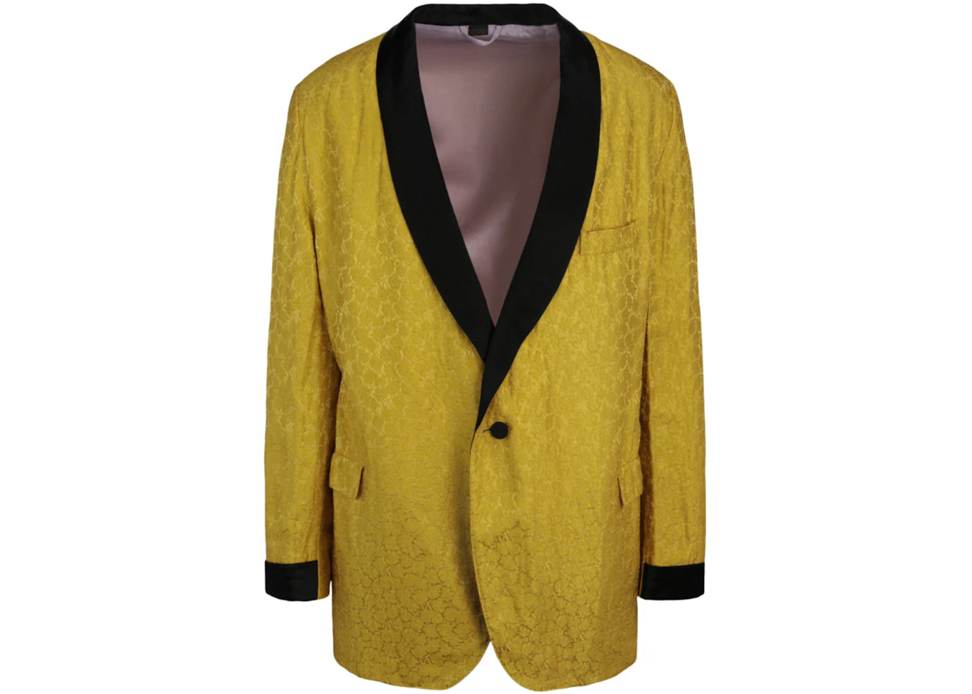 Gucci Vintage Jacquard Blazer Yellow