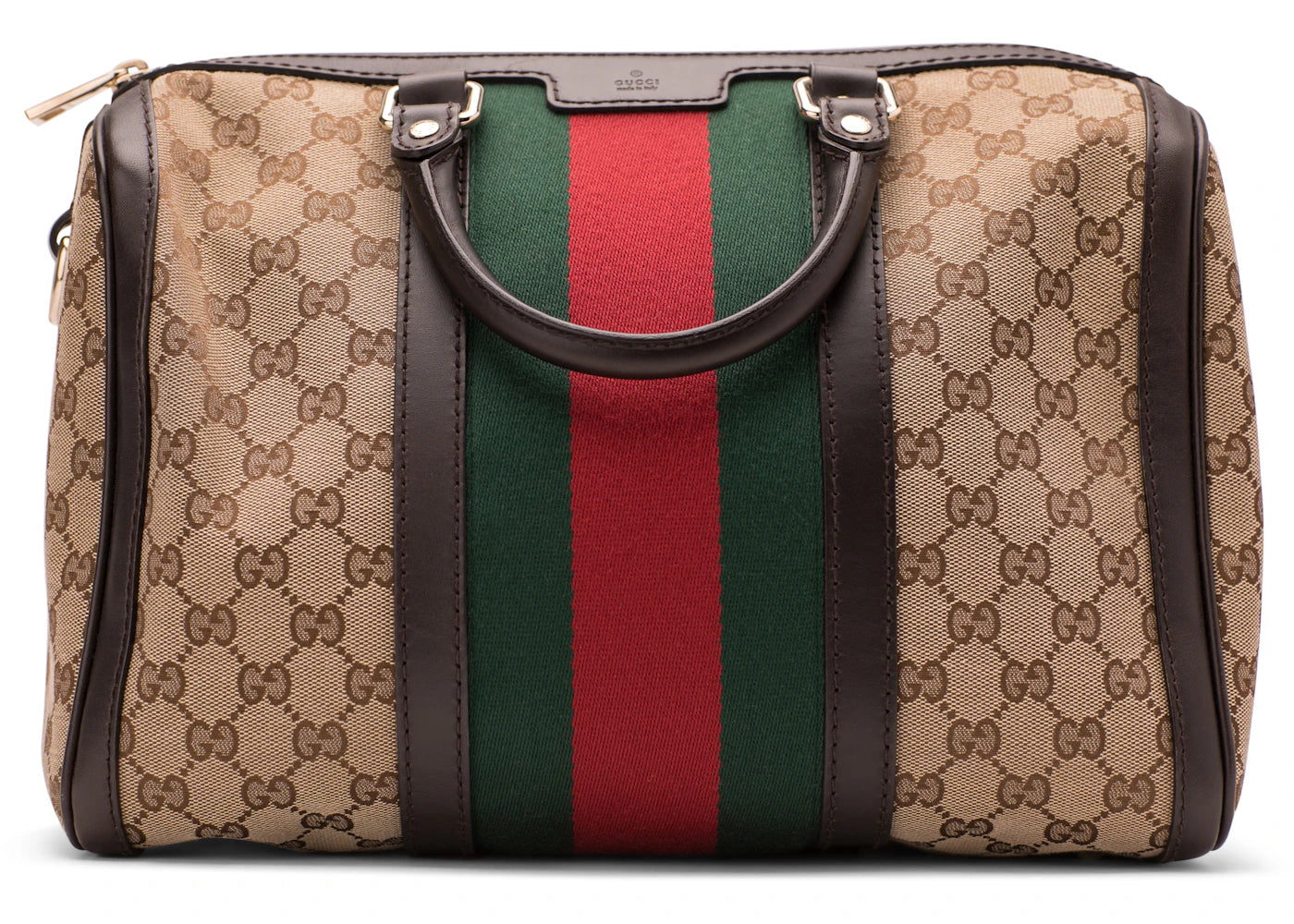 Gucci Boston Vintage Web GG Medium Dark Brown