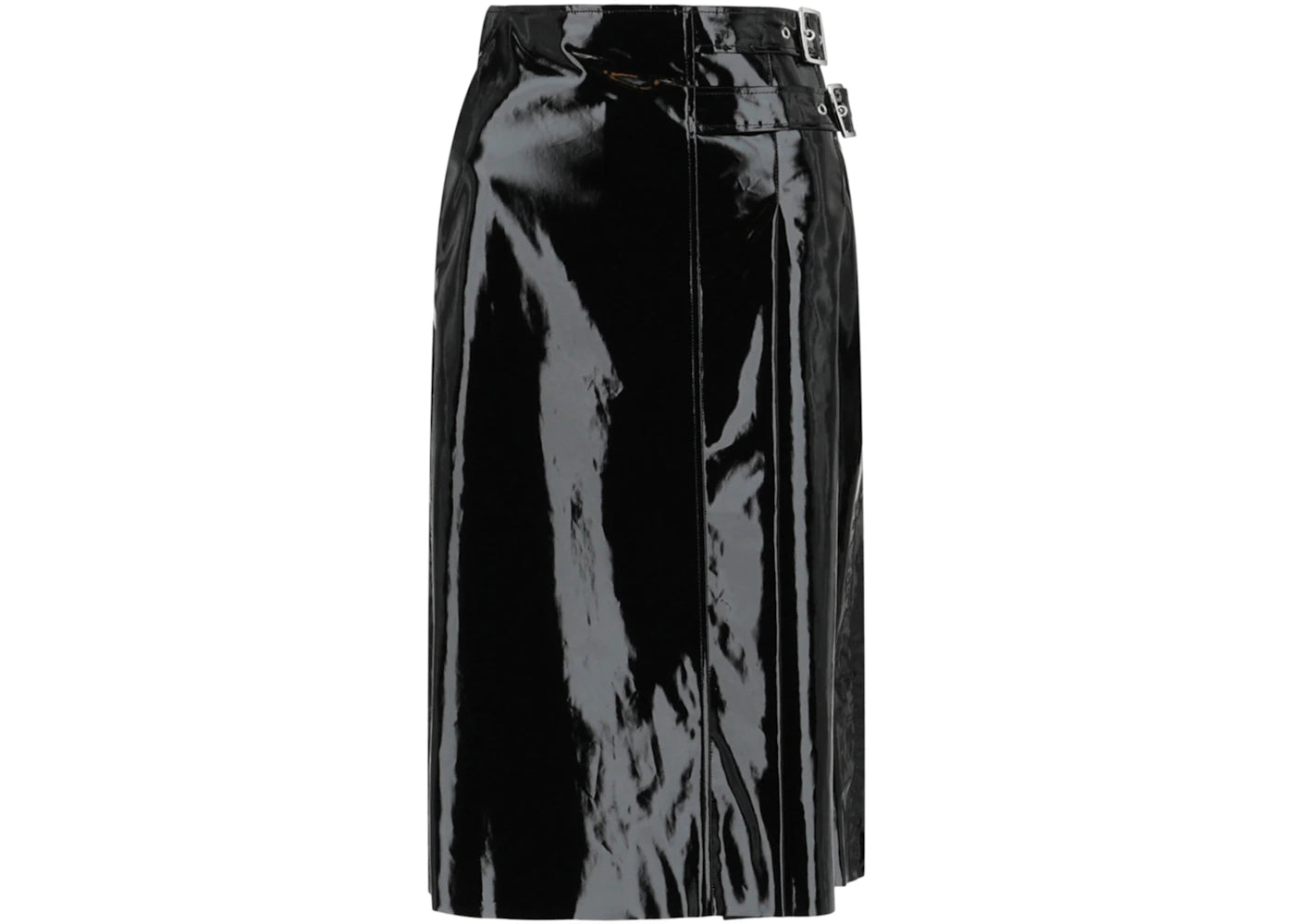 Gucci Vinyl Effect Skirt Black