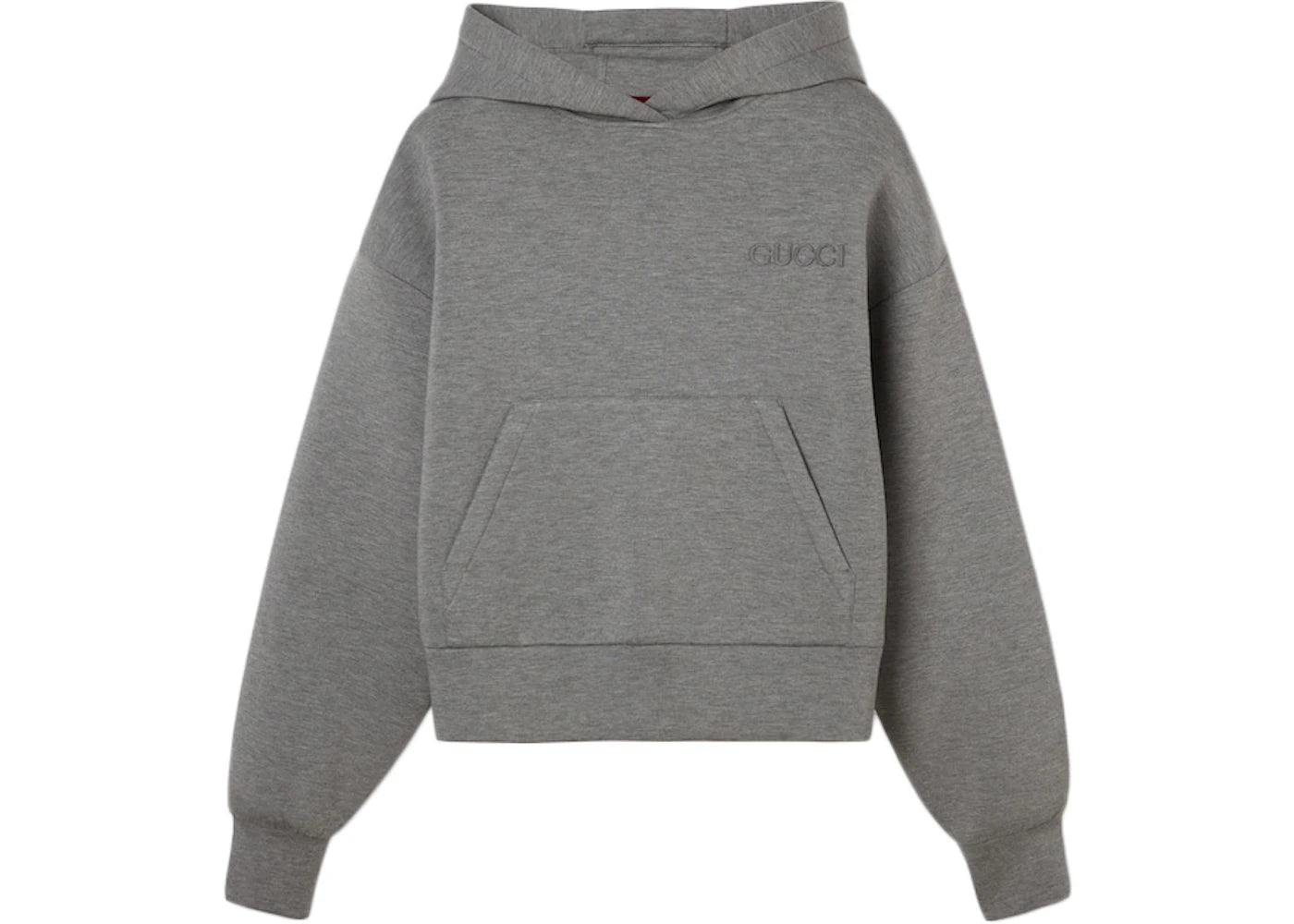 Gucci Viscose Jersey Hooded Sweatshirt Gray