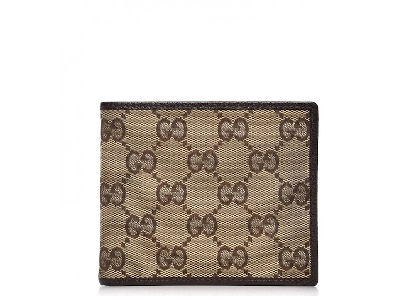 Gucci Mens Bifold Wallet Monogram GG Brown/Beige