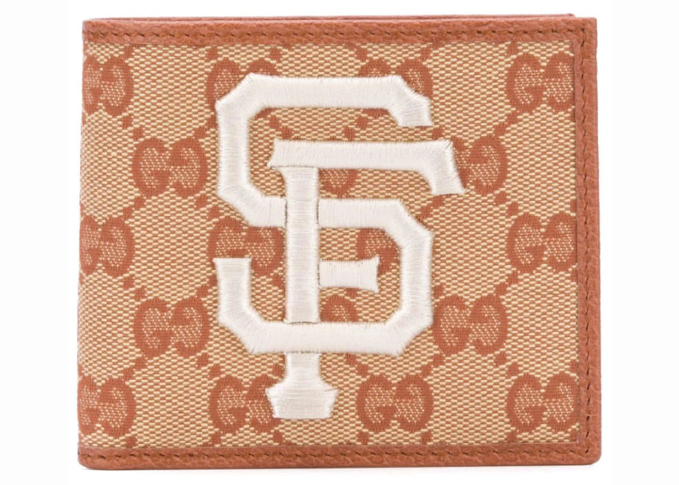 Gucci Wallet SF Giants Patch Beige/Brick Red