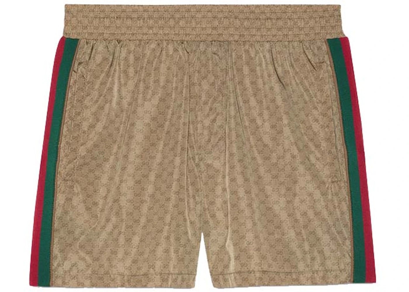 Gucci Waterproof Nylon GG Swim Shorts Camel