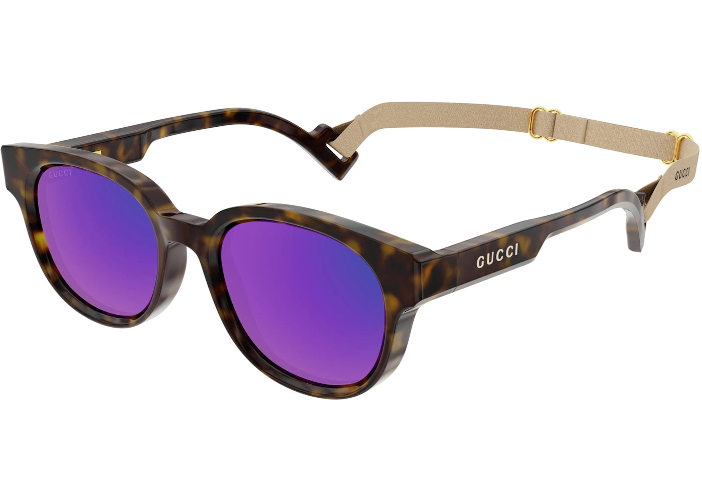 Gucci Wayfarer Sunglasses Tortise/Purple (GG1237SA-004-FR)