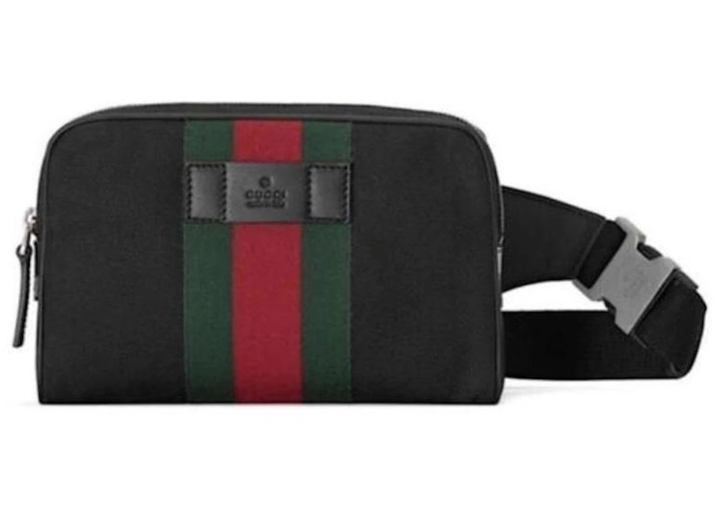 Gucci Web Belt Stripe Fanny Pack Black