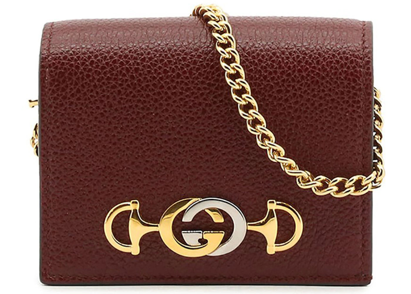 Gucci Zumi Chain Wallet Burgundy