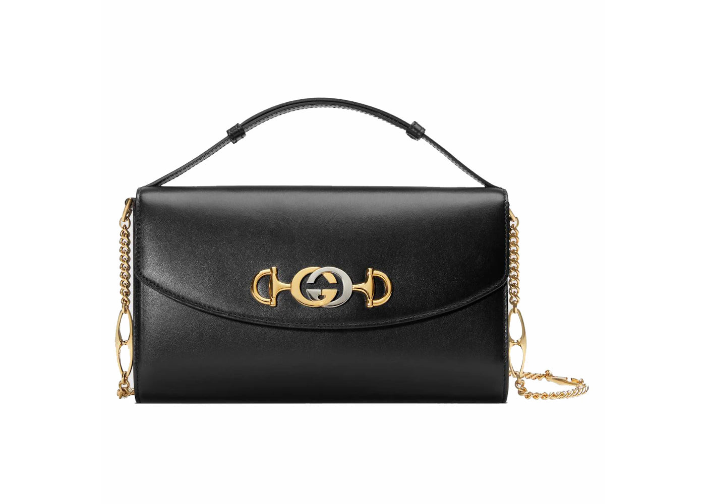 Gucci Zumi Shoulder Bag Smooth Leather Small Black