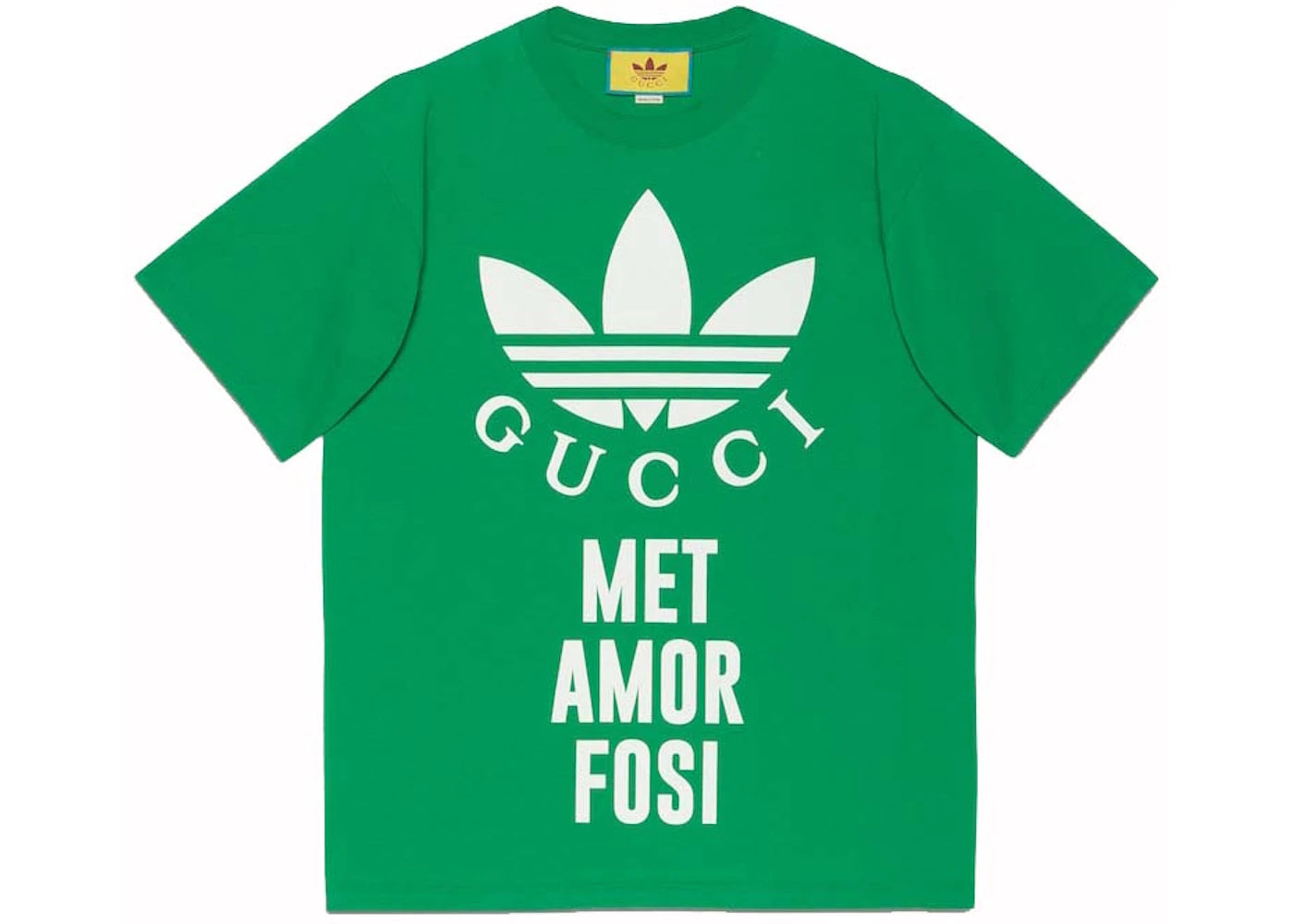 Gucci x Adidas Cotton Jersey T-Shirt Green