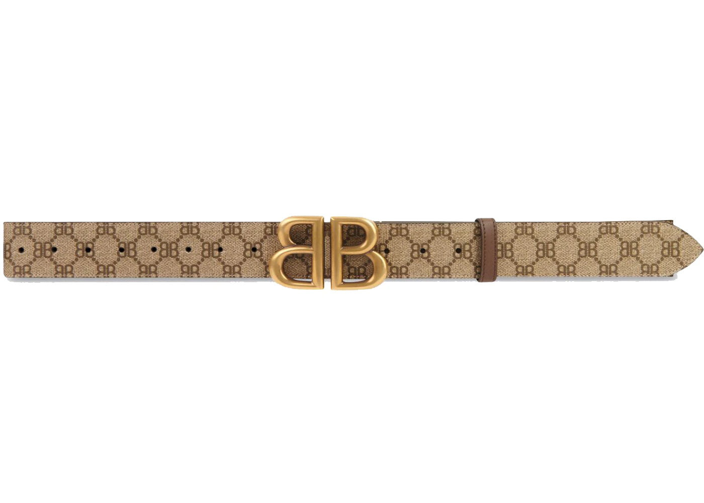 Gucci x Balenciaga The Hacker Project BB Belt Beige