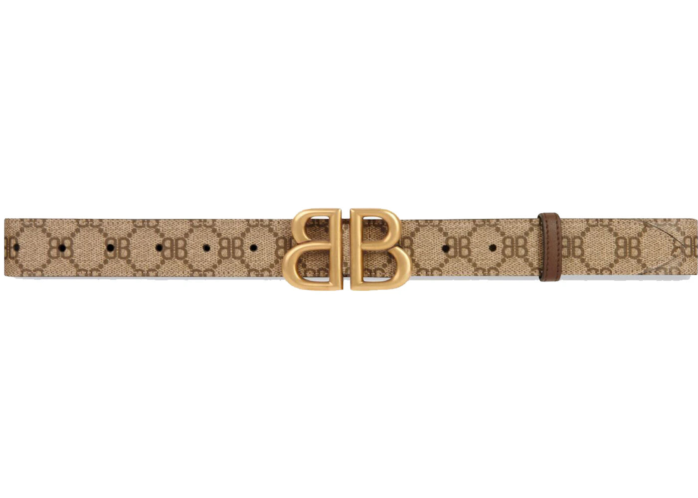 Gucci x Balenciaga The Hacker Project BB Large Belt Beige