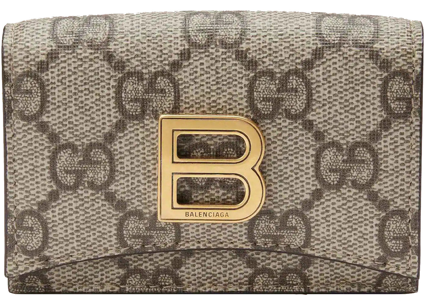 Gucci x Balenciaga The Hacker Project Card Case Wallet Beige/Ebony