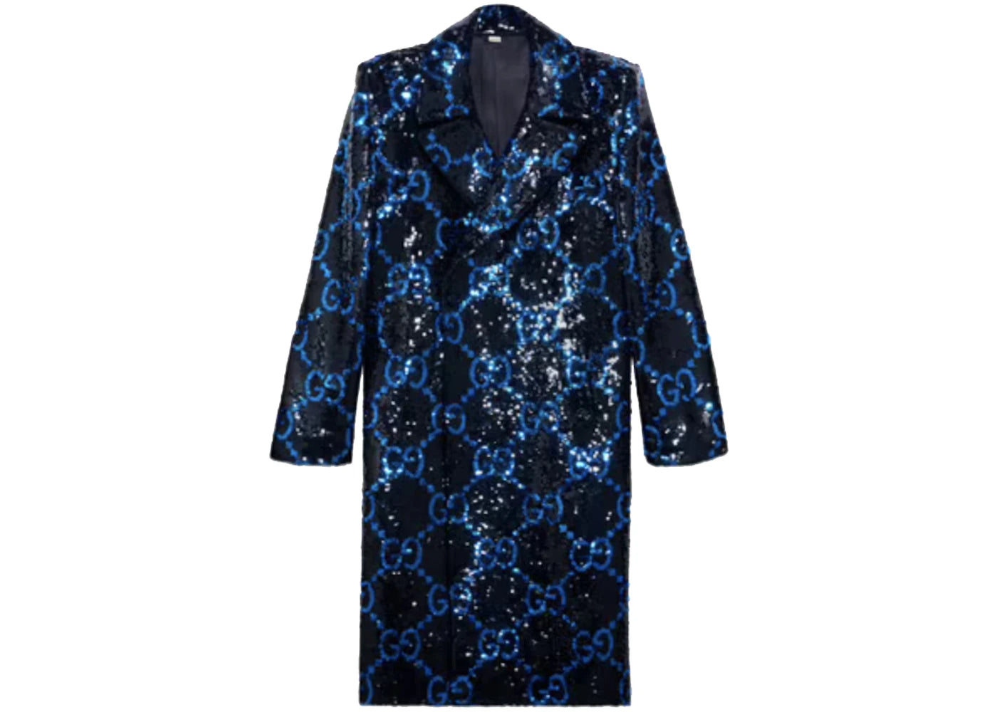 Gucci x Balenciaga The Hacker Project GG Sequin Coat Black/Blue