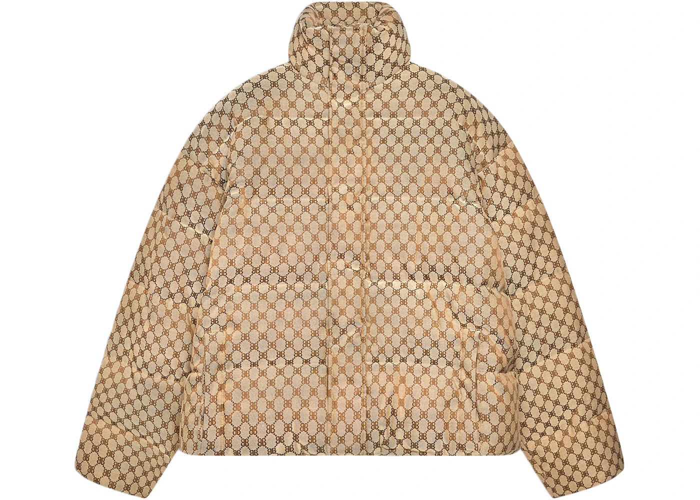 Gucci x Balenciaga The Hacker Project Hacker BB Puffer Jacket Beige