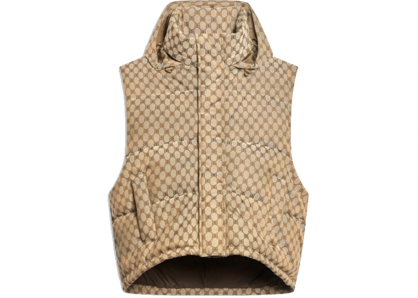 Gucci x Balenciaga The Hacker Project Hacker Cocoon Puffer Vest Beige