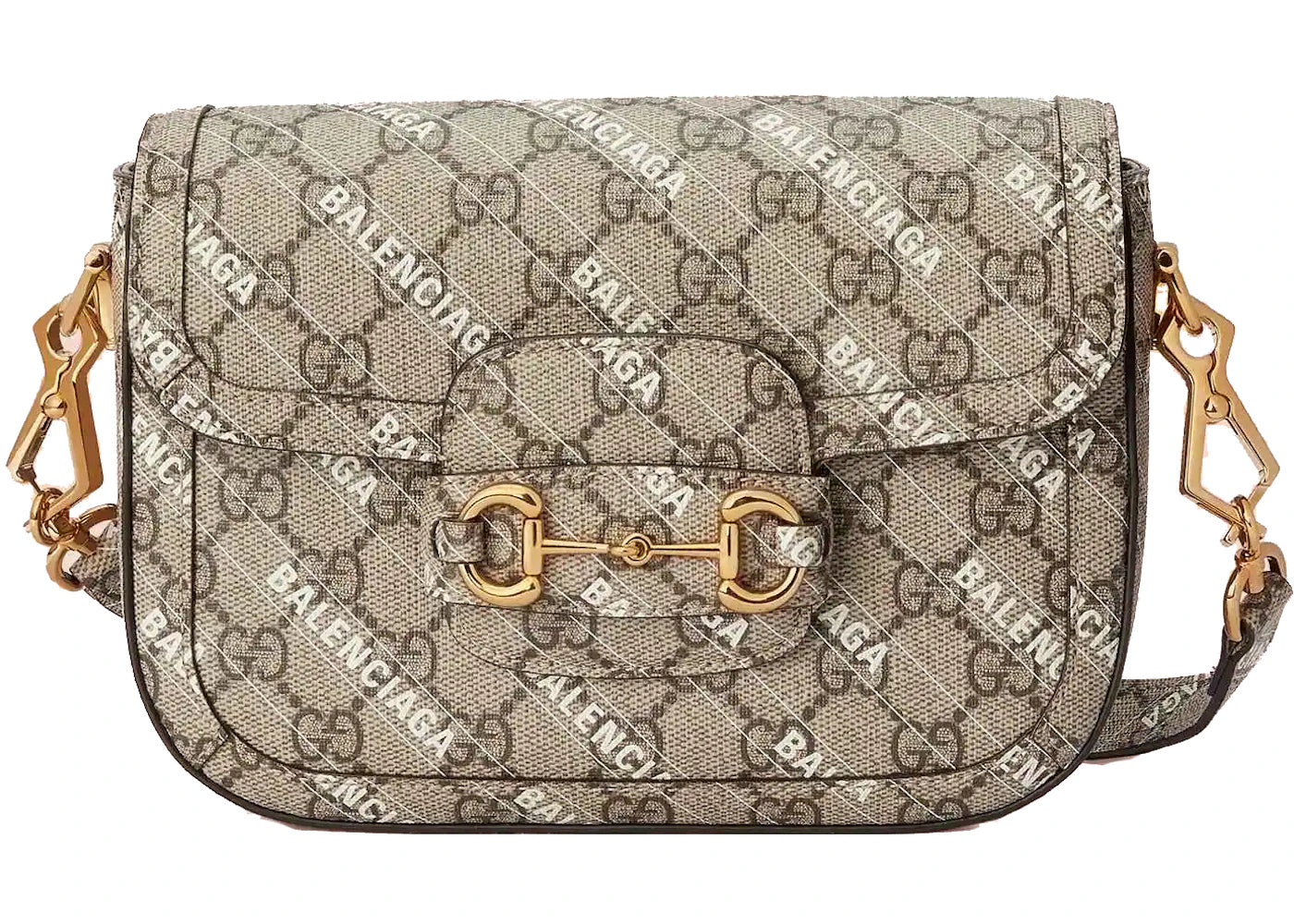 Gucci x Balenciaga The Hacker Project Mini Gucci Horsebit 1955 Beige/Ebony