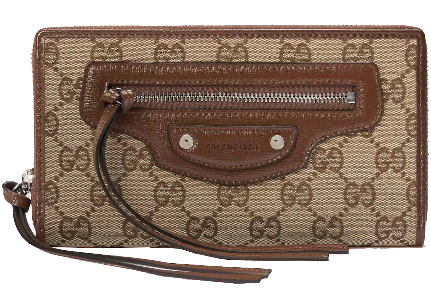 Gucci x Balenciaga The Hacker Project Neo Classic Zip Around Wallet Beige/Ebony