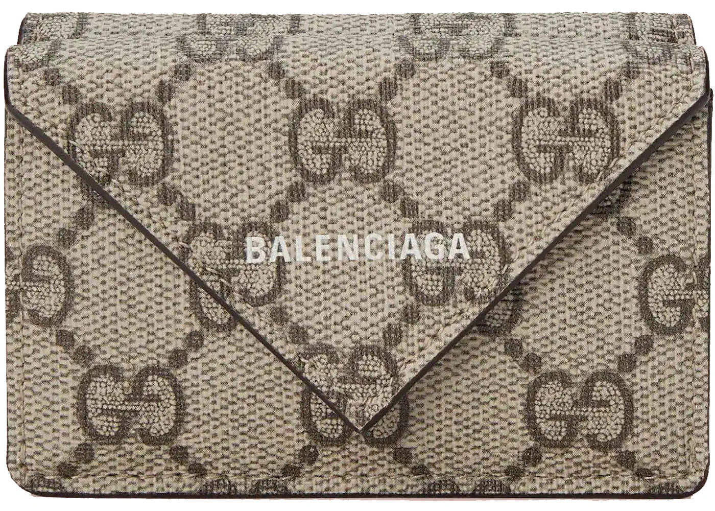 Gucci x Balenciaga The Hacker Project Papier Mini Wallet Beige/Ebony