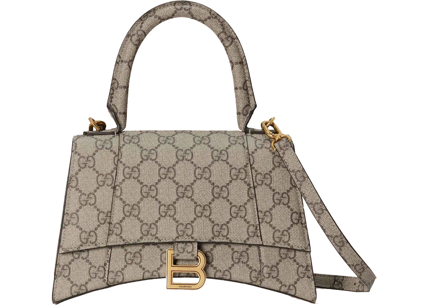 Gucci x Balenciaga The Hacker Project Small Hourglass Bag Beige/Ebony