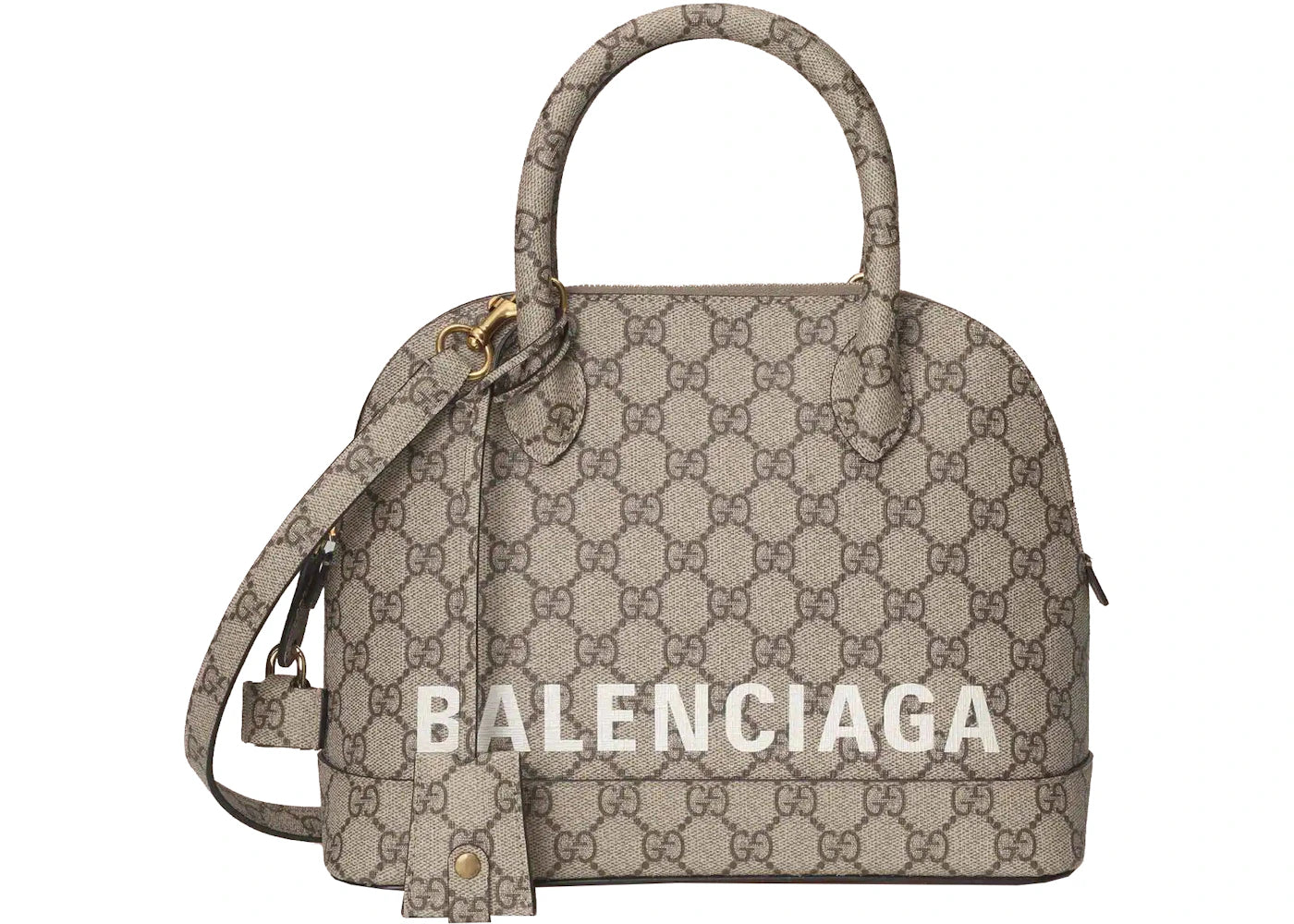 Gucci x Balenciaga The Hacker Project Small Ville Bag Beige/Ebony