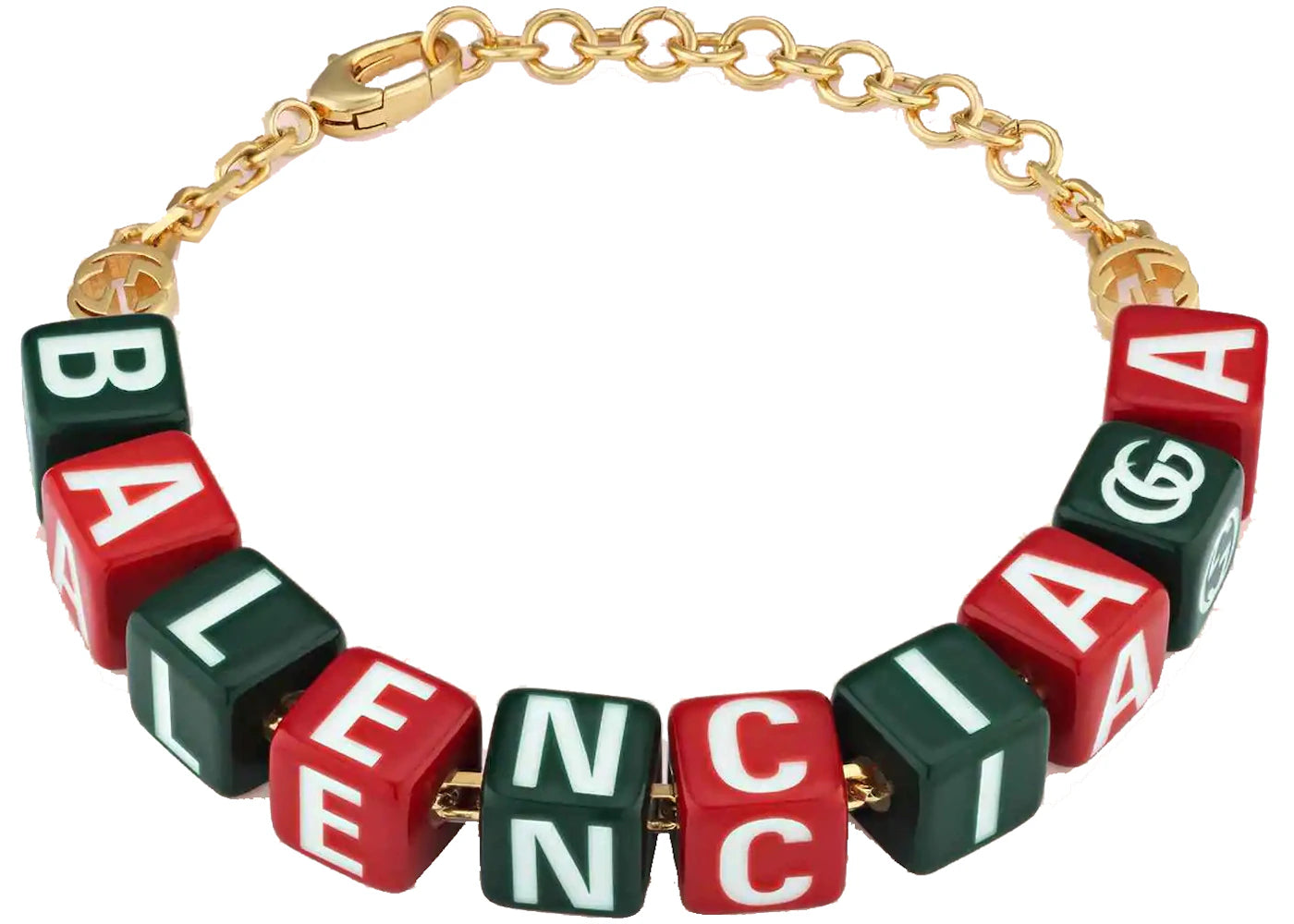 Gucci x Balenciaga The Hacker Project Symbols Bracelet Green/Red