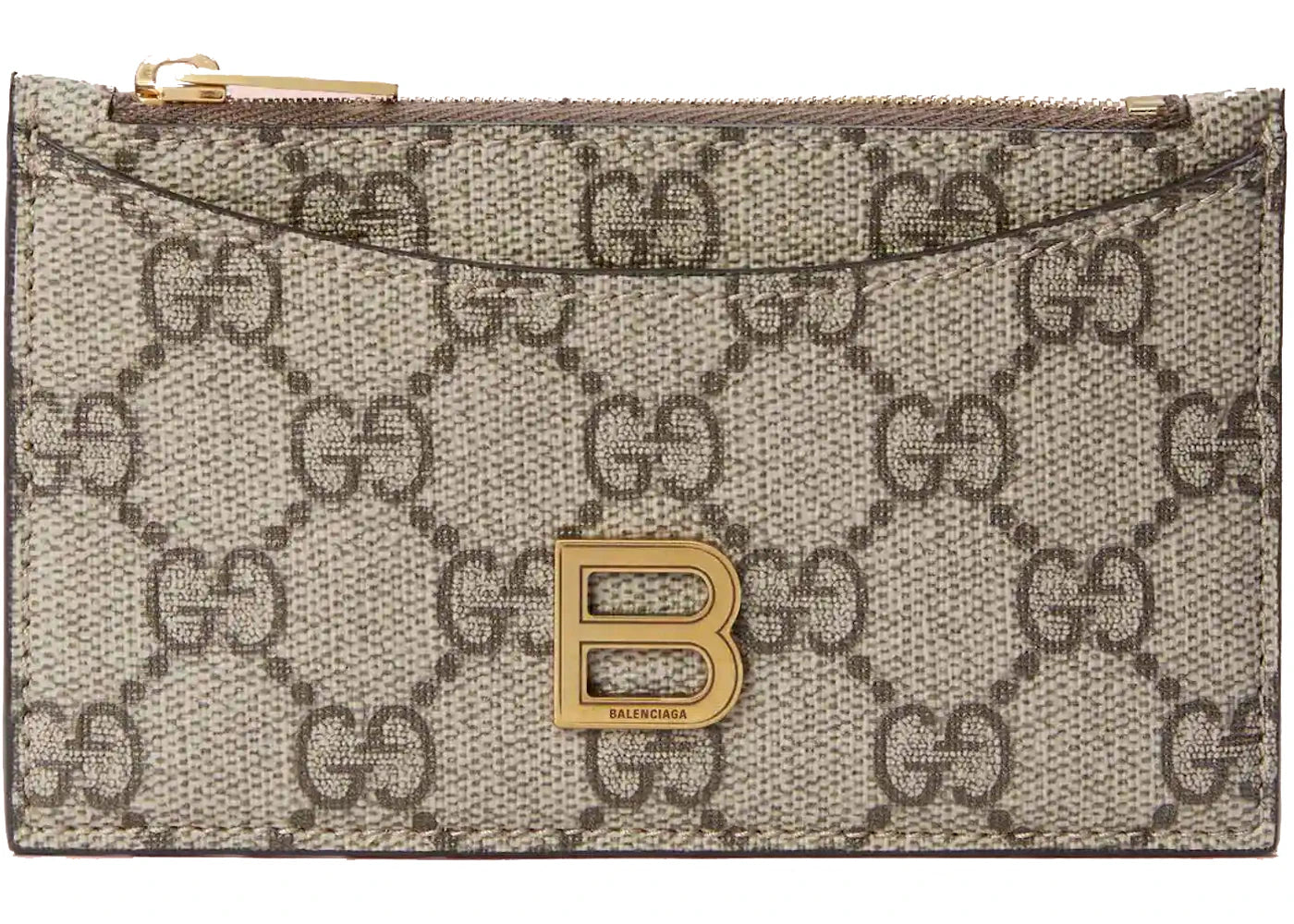 Gucci x Balenciaga The Hacker Project Zip Card Case Beige/Ebony