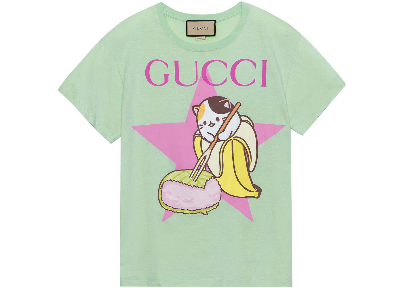 Gucci x Bananya Printed T-shirt Green