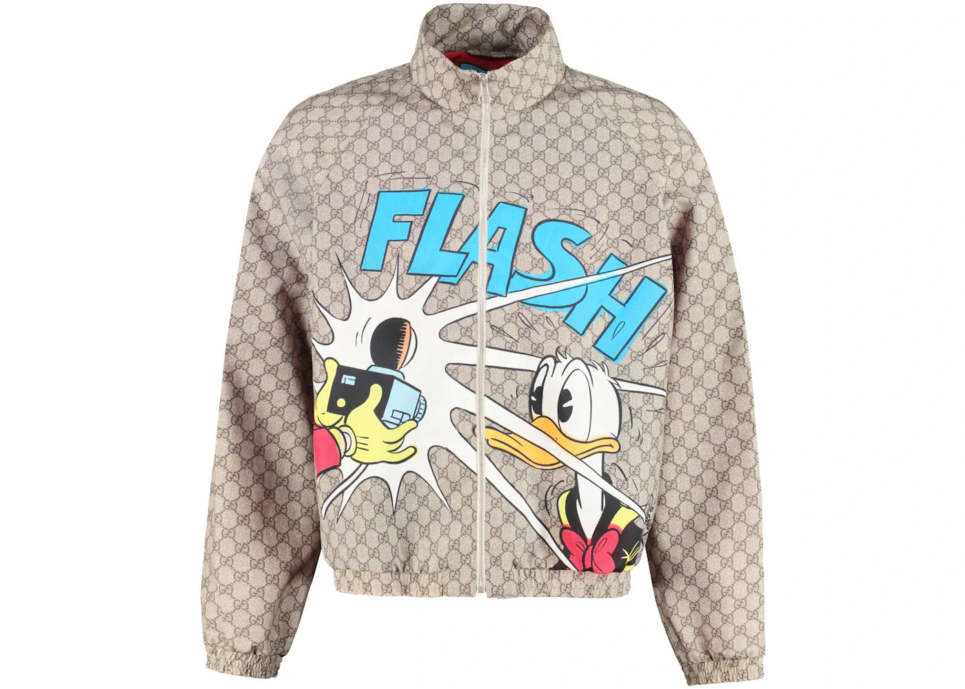 Gucci x Disney Donald Duck Monogram Techno Jacket Beige
