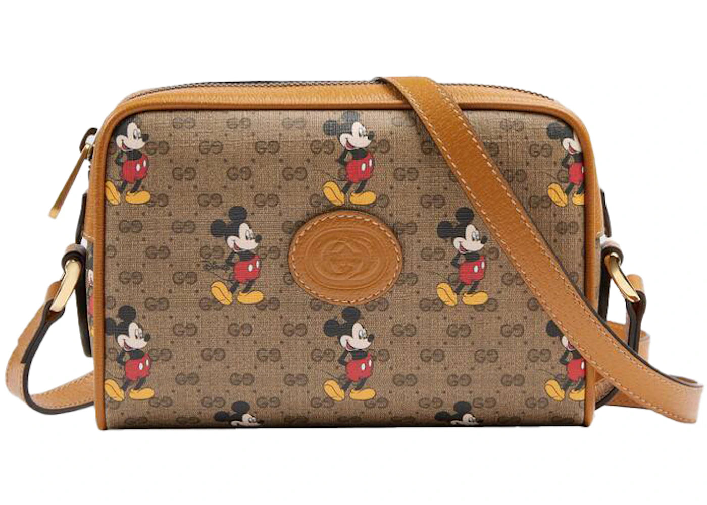 Gucci x Disney GG Supreme Shoulder Bag Beige