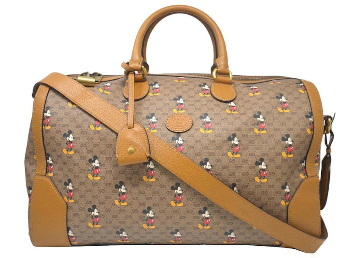 Gucci x Disney Monogram Duffle Travel Bag Beige/Ebony