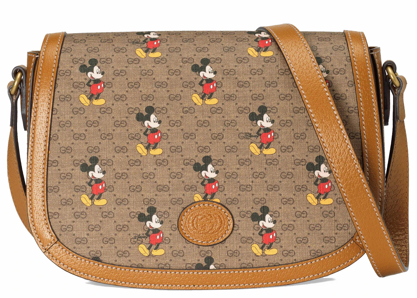 Gucci x Disney Shoulder Bag Mini GG Supreme Mickey Mouse Small Beige