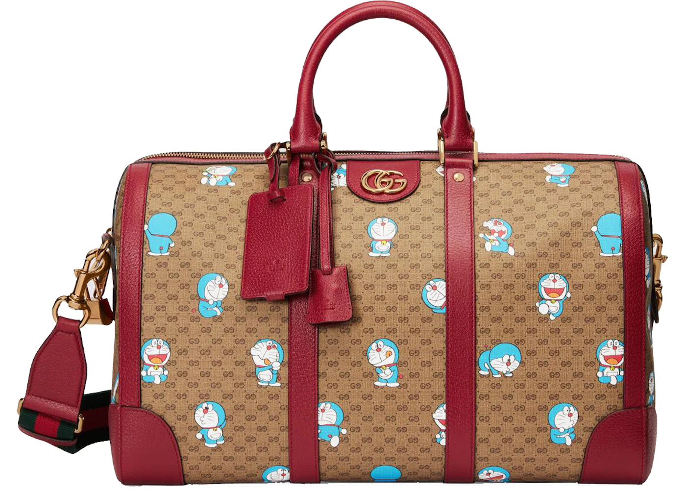 Gucci x Doraemon Duffle Bag Medium Ebony/Beige