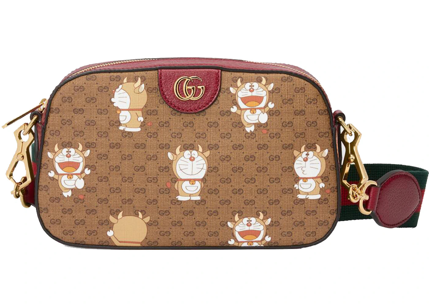 Gucci x Doraemon Small Shoulder Bag Ebony/Beige