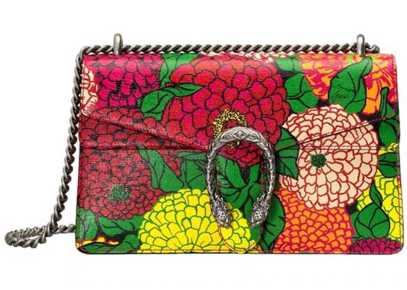 Gucci x Ken Scott Dionysus Floral Print Leather Shoulder Bag Floral Print