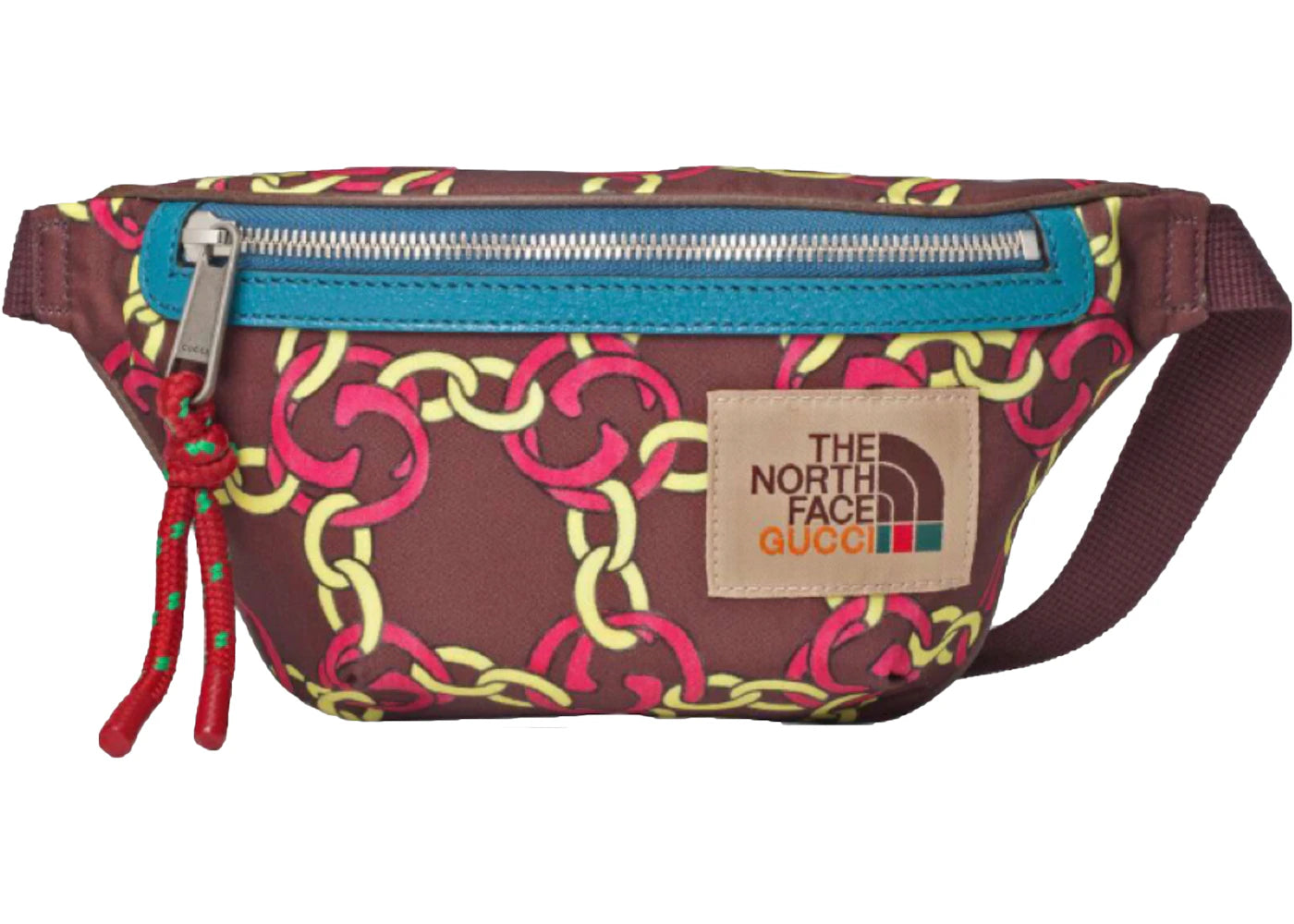 Gucci x The North Face Belt Bag Burgundy Multi