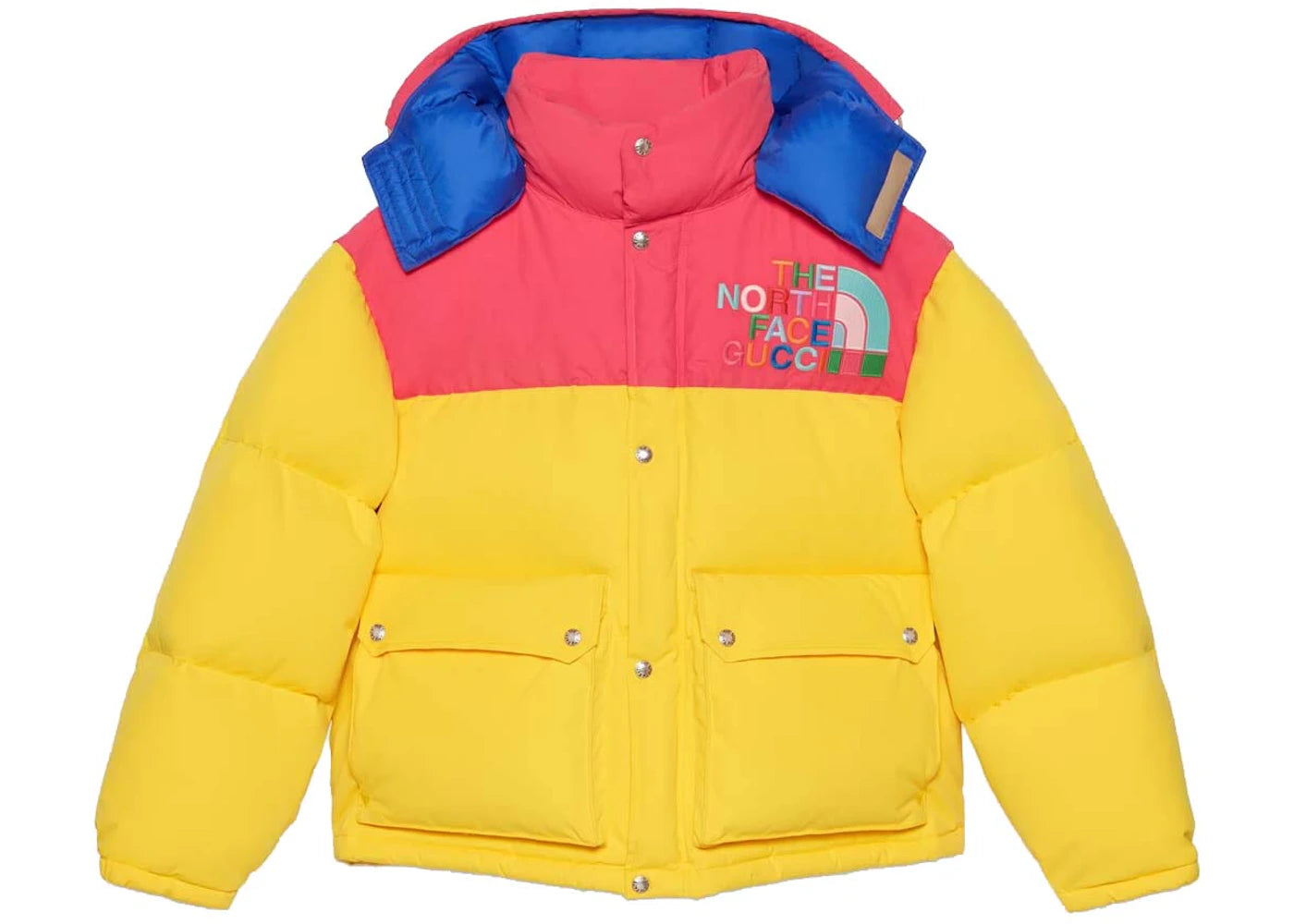 Gucci x The North Face Down Jacket Yellow/Multicolor
