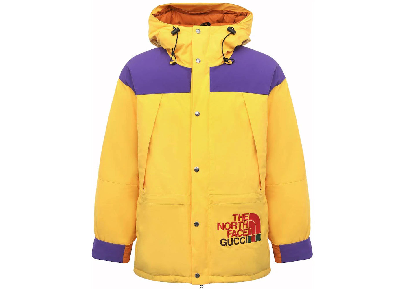 Gucci x The North Face Down Jacket Yellow/Purple