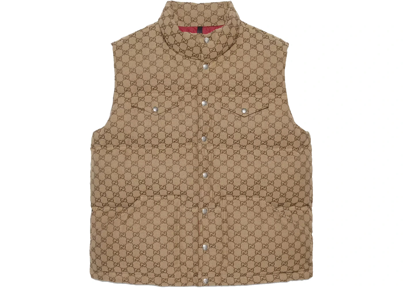 Gucci x The North Face Down Vest Beige/Ebony