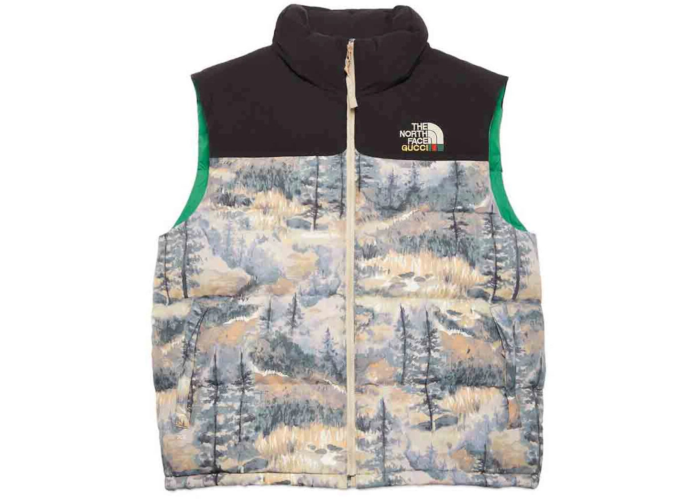 Gucci x The North Face Down Vest Forest Print